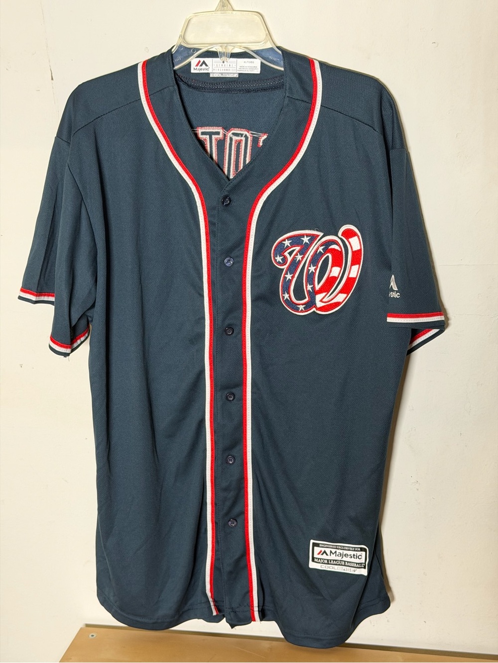 Majestic Juan Soto Washington Nationals Cool Base Jersey Navy XL Stitched